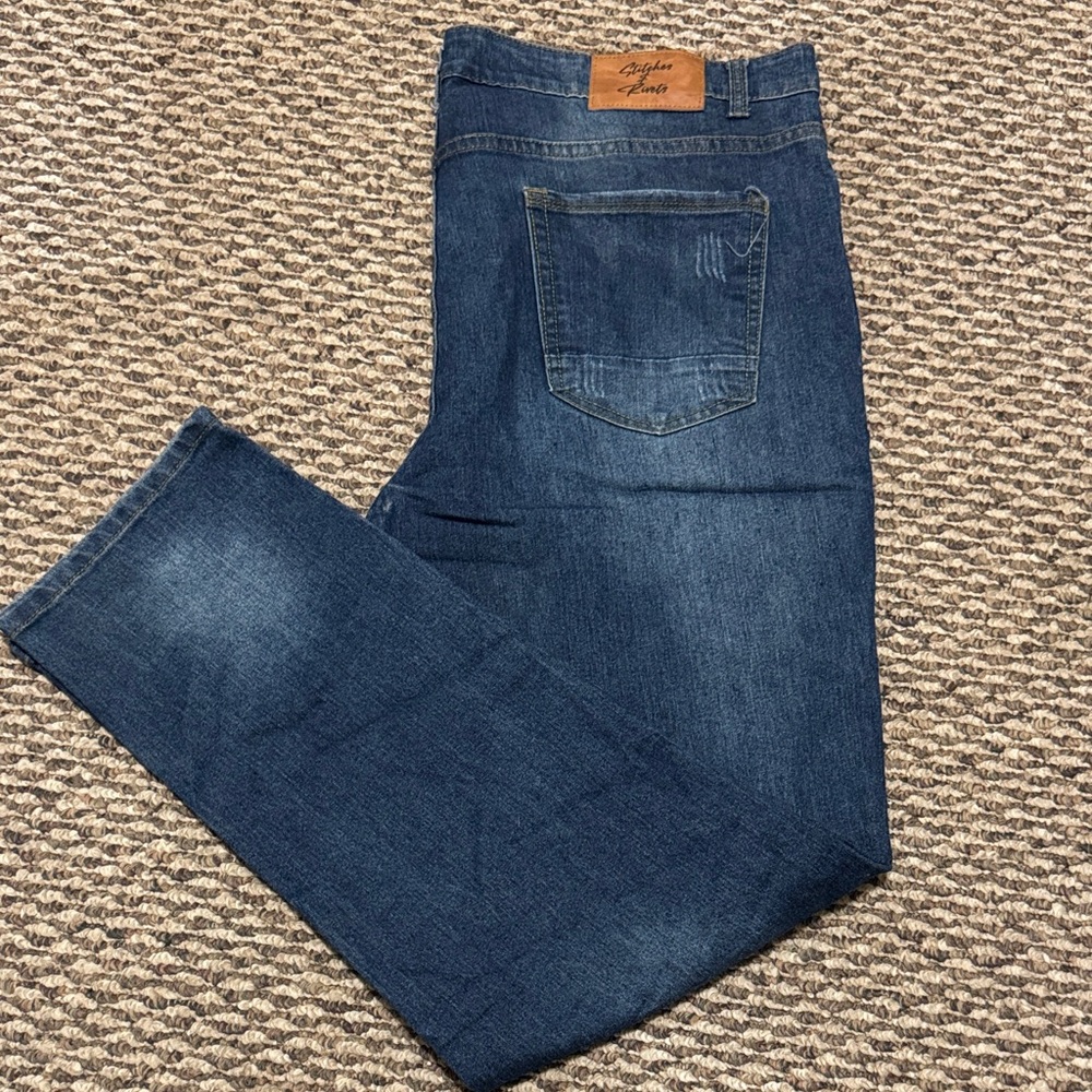 Stitches & Rivets Dark Blue Slim Men Jeans